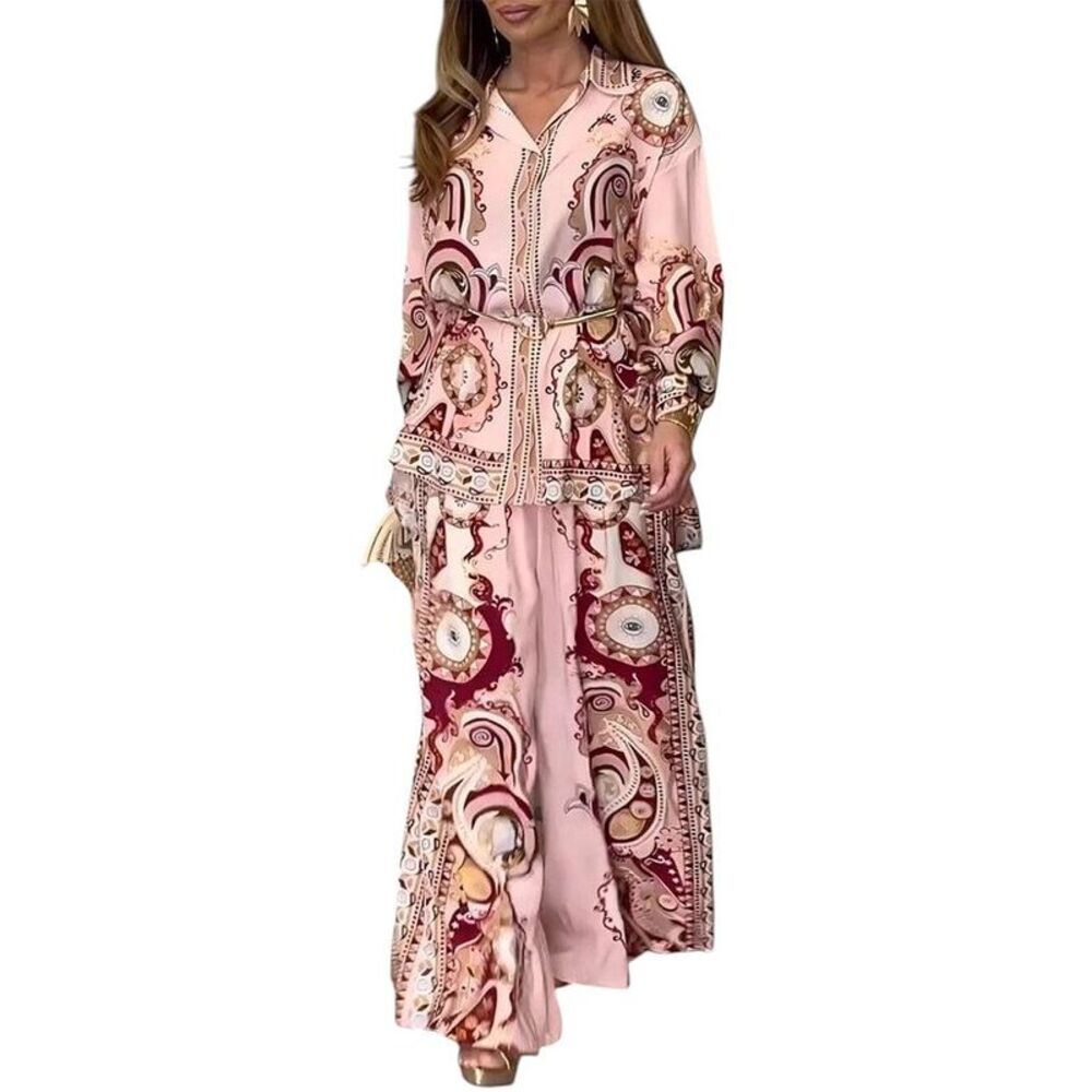 Charlotte Green Womens Shirt & Pant Set